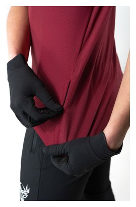Animoz Pure Women's Long-Sleeve Jersey, Bordeaux/Black