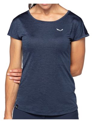 Women's Salewa Puez Melange Dry Navy Blue T-Shirt