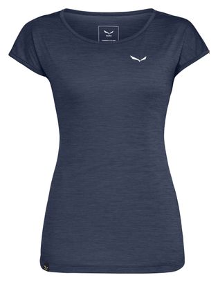 Women's Salewa Puez Melange Dry Navy Blue T-Shirt
