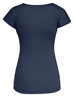 T-Shirt Femme Salewa Puez Melange Dry Bleu Marine