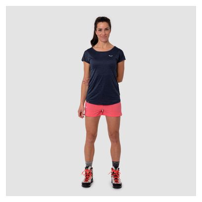 Women's Salewa Puez Melange Dry Navy Blue T-Shirt