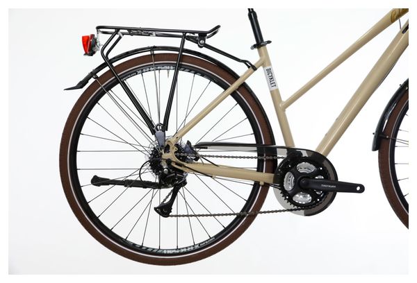 Bicyklet Colette Bicicleta urbana de mujer Shimano Acera/Altus 8S 700 mm Beige