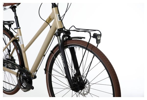 Bicyklet Colette Bicicleta urbana de mujer Shimano Acera/Altus 8S 700 mm Beige