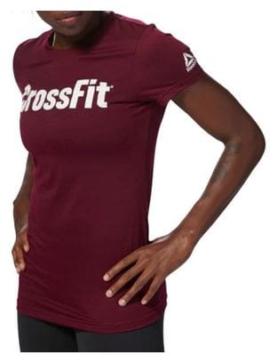 Crossfit Femme Tee-shirt Fitness Bordeaux Reebok
