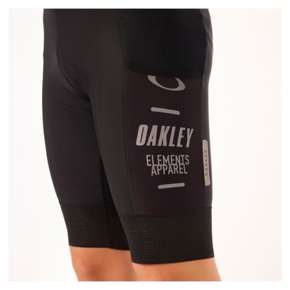 Kurze Oakley Off Grid Cargo Trägerhose Schwarz