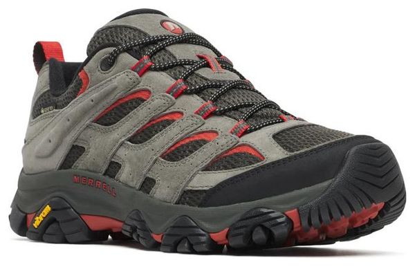 Merrell Moab 3 Gore-Tex Hiking Shoes, Gray/Red, Men's