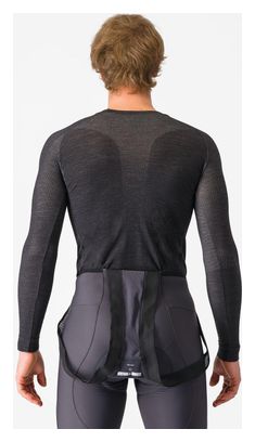 Baselayer Langarm Castelli Merino Seamless Schwarz