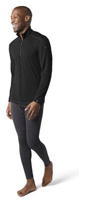 Baselayer Homme Smartwool Classic Thermal Merino 1/2 Zip Noir