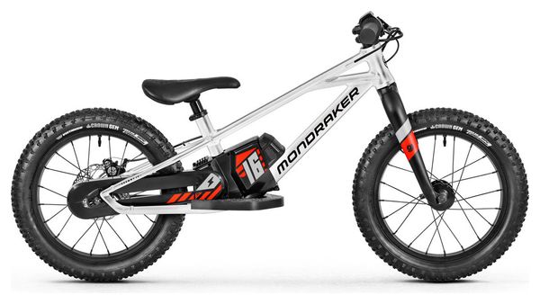 Mondraker Grommy 16 e-Balance Bike 80 Wh 16'' Silver Black 2022 5 - 8 Jahre alt