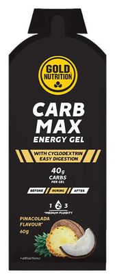 GoldNutrition Carb Max Gel <strong>Energético</strong> Piña Colada 60g