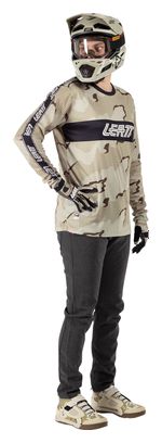 Maglia a maniche lunghe Leatt Gravity 3.0 Beige