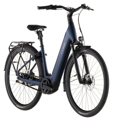 Vélo de Ville Électrique Cube Supreme Hybrid Deluxe One 600 Easy Entry Shimano Nexus 5V Courroie 600 Wh 26'' Bleu Indigo 2026