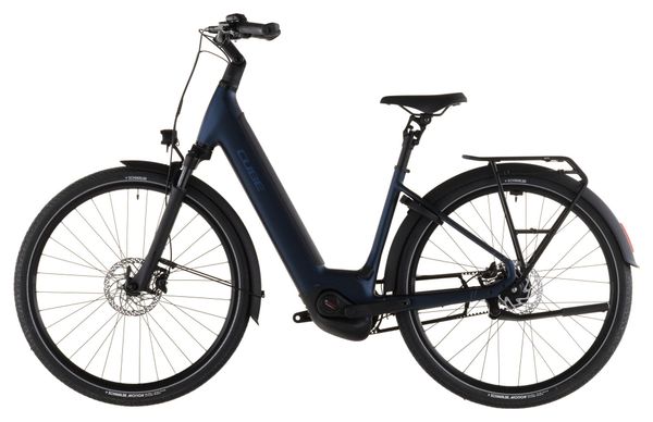 Vélo de Ville Électrique Cube Supreme Hybrid Deluxe One 600 Easy Entry Shimano Nexus 5V Courroie 600 Wh 26'' Bleu Indigo 2026