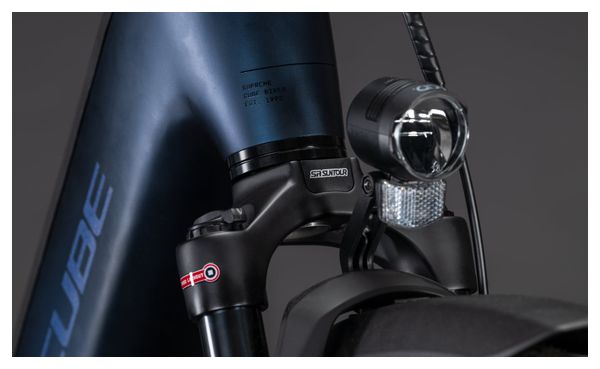 Vélo de Ville Électrique Cube Supreme Hybrid Deluxe One 600 Easy Entry Shimano Nexus 5V Courroie 600 Wh 26'' Bleu Indigo 2026