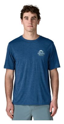 Patagonia Capilene Cool Daily Great Waves Blue Men's T-Shirt