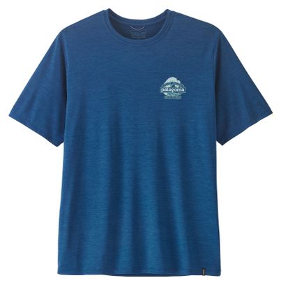 Patagonia Capilene Cool Daily Great Waves Blue Men's T-Shirt