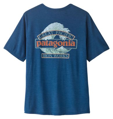 Patagonia Capilene Cool Daily Great Waves Blue Men's T-Shirt