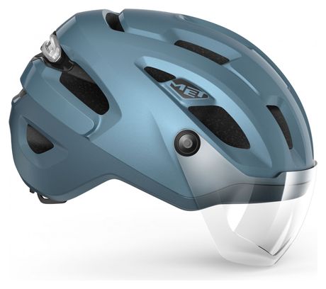 Casco MET Intercity Mips Azul Metalizado Mate