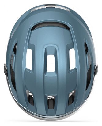 Casco MET Intercity Mips Azul Metalizado Mate