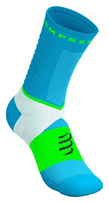 Chaussettes Compressport Ultra Trail V2.0 Bleu/Vert