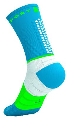 Chaussettes Compressport Ultra Trail V2.0 Bleu/Vert