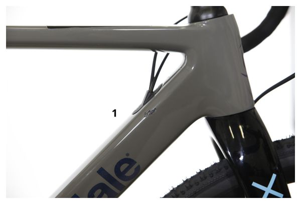 Cannondale SuperSix EVO CX Cyclocross Bike Sram Force 1 11S 700 mm Grigio Purple Haze