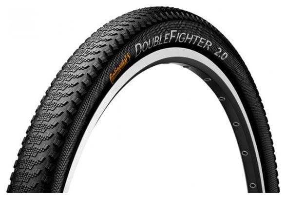 PNEU CONTINENTAL DOUBLE FIGHTER III 26x1.90 RIGIDE NOIR