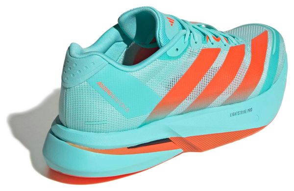 adidas Adizero Boston 13 Running Shoes, Blue/Orange, Men's