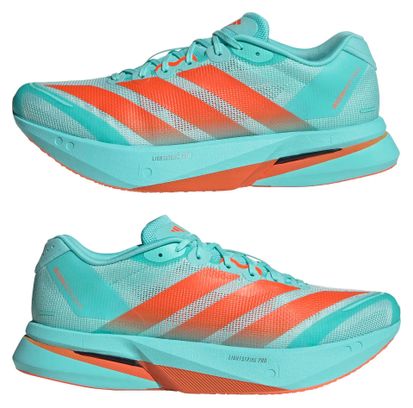 adidas Adizero Boston 13 Running Shoes, Blue/Orange, Men's