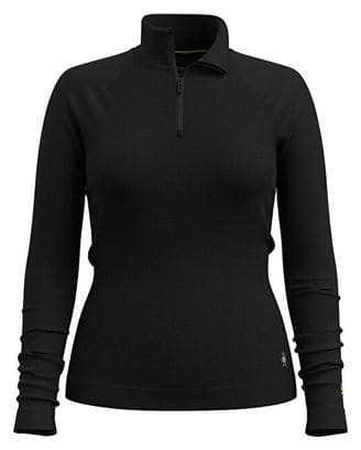 Smartwool Women's Classic Thermal Merino 1/2 Zip Baselayer Black