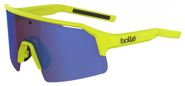 Sonnenbrille Bollé C-Shifter Acid Yellow Matte - Braun Blau