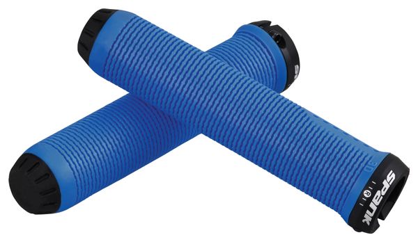 Paar Grip Spank Spike Blue