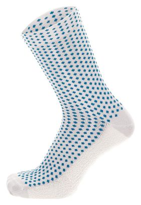 Santini Q-Skin Sfera Grey/Blue Half Socks