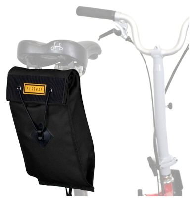 Restrap City Saddle Bag Large for Folding Bike Black