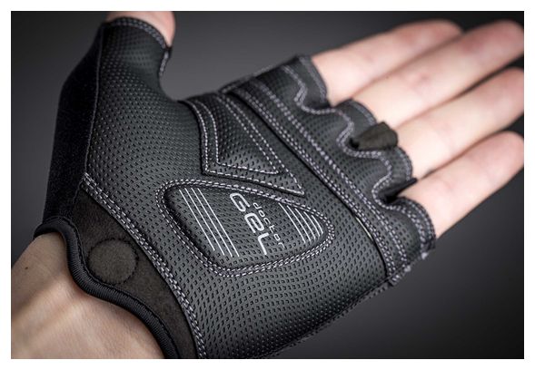 GripGrab ProGel Vrouwen Korte Handschoenen Zwart Grijs