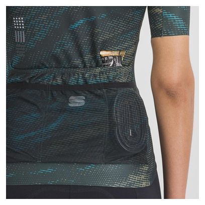 Maillot Manches Courtes Femme Sportful Cliff Supergiara Bleu/Khaki