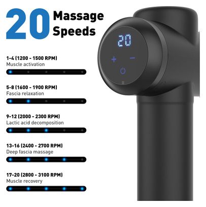 Pistolet de Massage Northgun PRIME Black Massage Gun