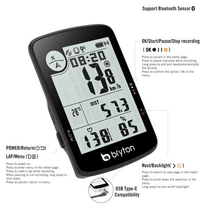 Bryton Rider 17E GPS-Fahrradcomputer