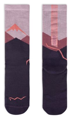 Buff Merino Lichtgewicht Crew Sokken Roze