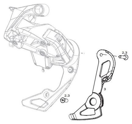 Internal screed Sram D mocking RED E-Tap AXS