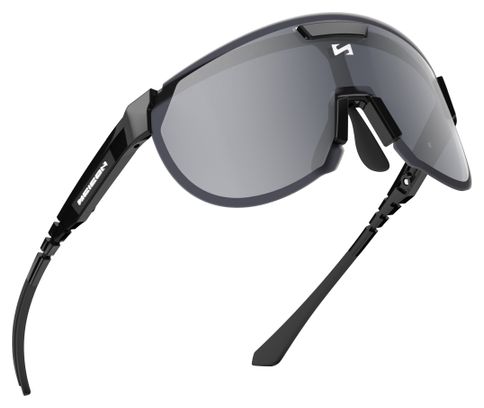 Lunettes Aerotrail Noir Brillant / Miroir Argent Scicon Sports