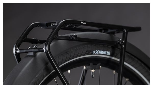 Bicicleta urbana eléctrica Cube Supreme Hybrid Deluxe One 600 con acceso fácil, transmisión por correa Shimano Nexus 5S, batería de 600 Wh y manillar de 700 mm, color azul índigo, 2026