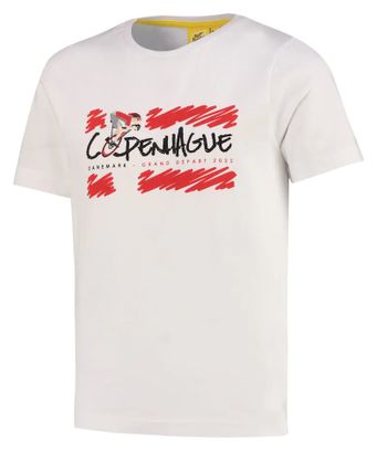 T-shirt Enfant Le Tour de France Grand Depart Copenhague Blanc