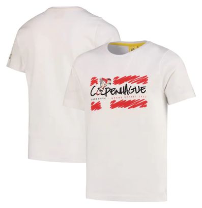 Kinder T-Shirt Le Tour de France Grand Depart Copenhagen Weiß