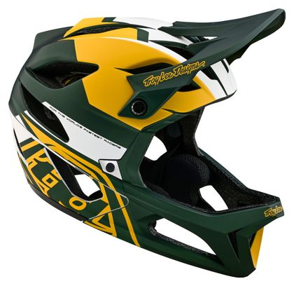 Troy Lee Designs Stage Mips Vector Integral Helmet Green/Yellow