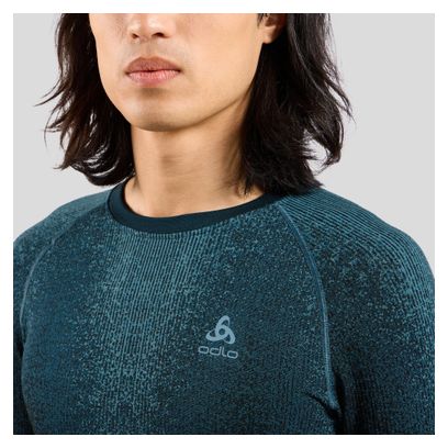 BaseLayer Manches Longues Odlo Blackcomb Bleu