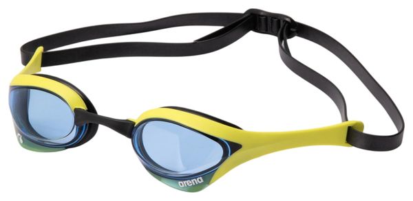 Arena Cobra Ultra Swipe Swimming Goggles, Blue/Yellow