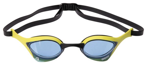 Arena Cobra Ultra Swipe Swimming Goggles, Blue/Yellow