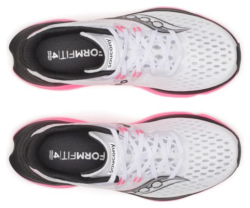 Chaussures Running Saucony Kinvara 16 Blanc/Rose Femme
