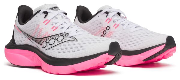 Chaussures Running Saucony Kinvara 16 Blanc/Rose Femme